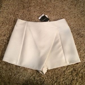 Topshop white skort