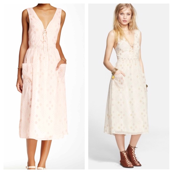 πΆ HOT SALE! πΆ FREE PEOPLE NWT Midi Cape Dress - Picture 2 of 4