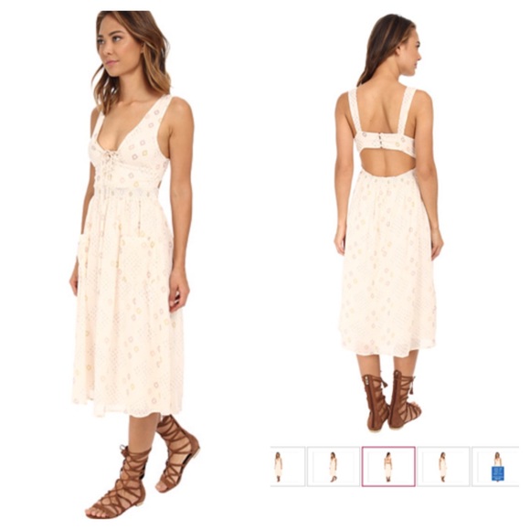 πΆ HOT SALE! πΆ FREE PEOPLE NWT Midi Cape Dress - Picture 3 of 4