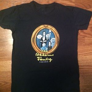 The Addams Family Musical Logo T-Shirt- Navy