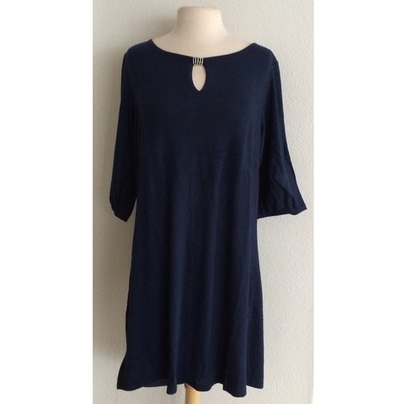 3 LEFT! (Plus) Blue dress - Picture 2 of 3