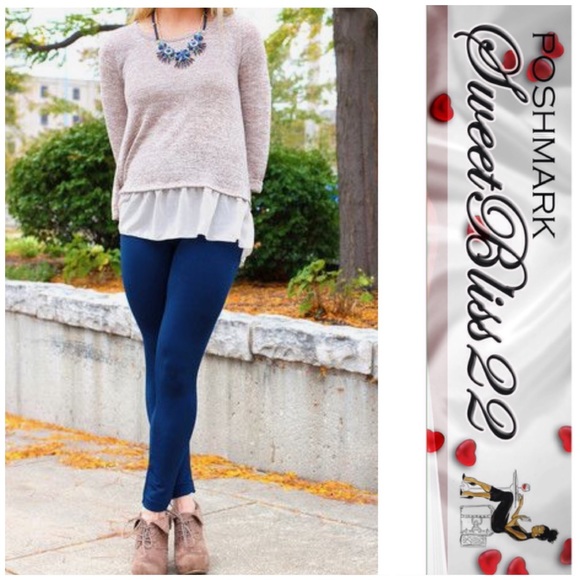 Pants - 💄Navy Fleece Lined Leggings💄