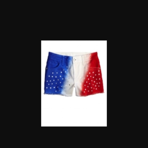 red white and blue shorts