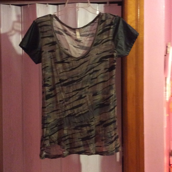 Leather shoulder top - Picture 2 of 3