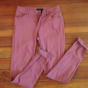 Mauve skinny jeans