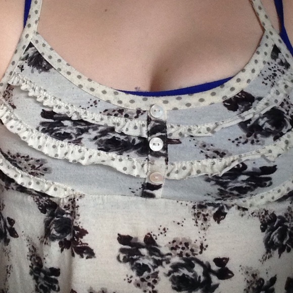 Floral Racerback Top - Picture 2 of 4