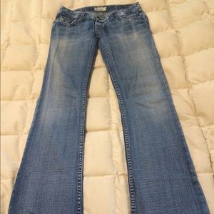 BKE LONG light was boot cut jeans