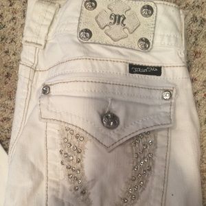 White miss me skinny jeans