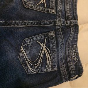 Silver Suki boot cut jeans.