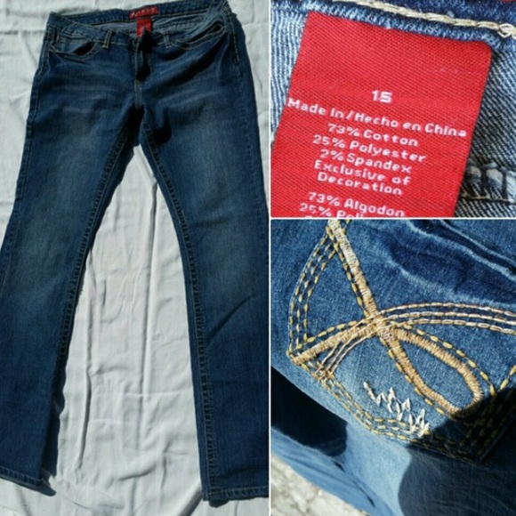 Red rivet size 15 jeans