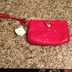 Red Coach wristlet