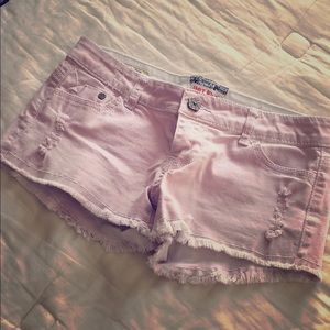 Lilac-pink shorts