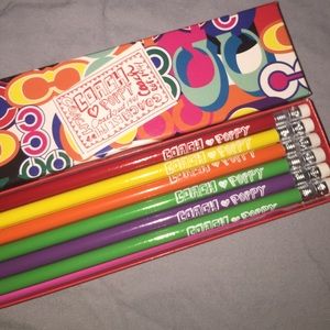 Coach poppy pencil set (12)