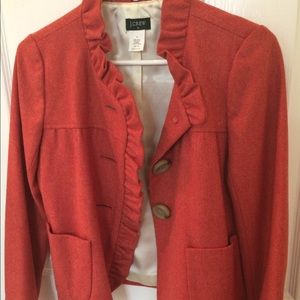 Orange wool J. Crew jacket