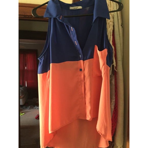 Button down tank top