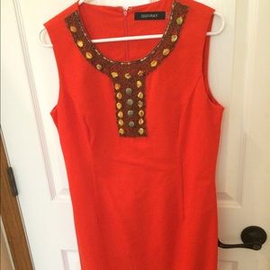 Orange Ellen Tracy professional dress