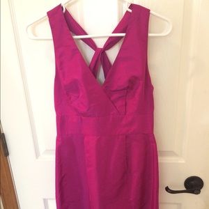 Pink silk J. Crew party dress