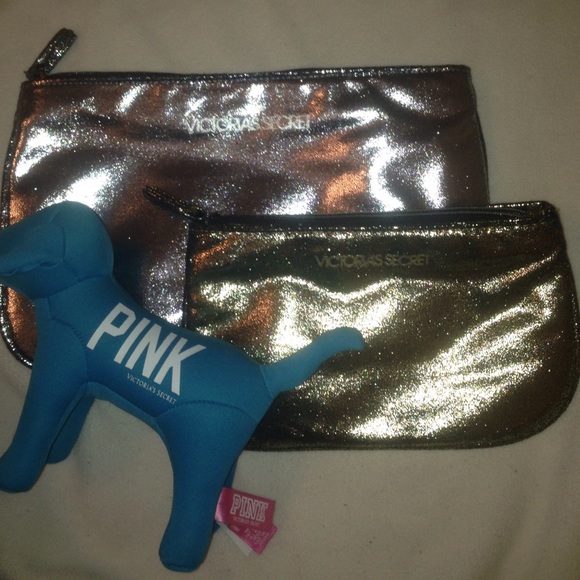 VS makeup bags & PINK dog