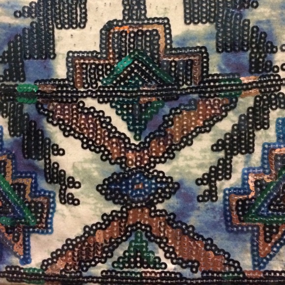 Express Aztec sequin skirt - Picture 2 of 3