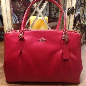 Authentic Coach Handbag Red