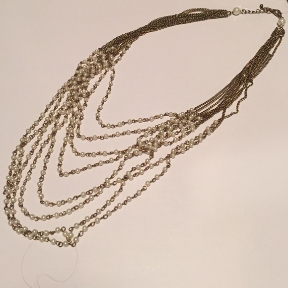 Cream colored necklace