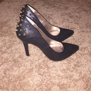 Studded black heels