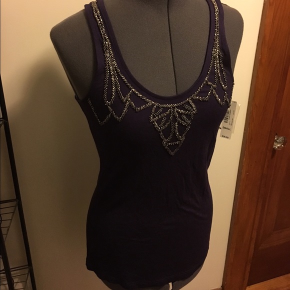 a.n.a Tops - ANA Purple Fancy Racerback Top 🆕Listing