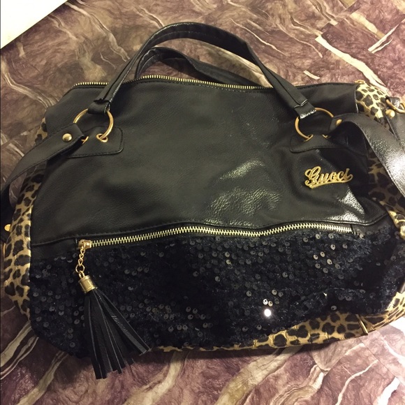 Leopard print bag