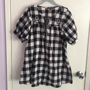 XOXO Plaid Tunic