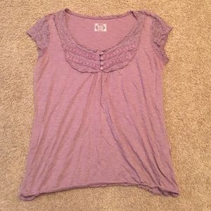 Decree lace sleeve shirt