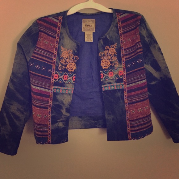 Quarter sleeve Jean jacket