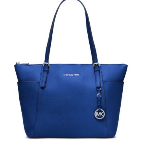 Michael Kors Jet Set Blue Tote!!