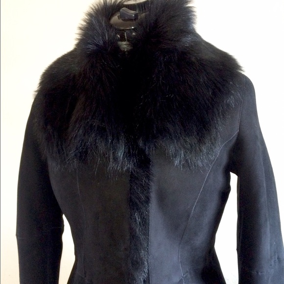 NWT Exquisite Shearling Coat with cool details - Picture 3 of 4