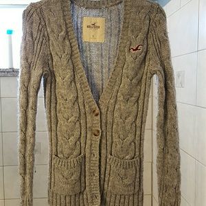 Hollister Cable Knit Cardigan