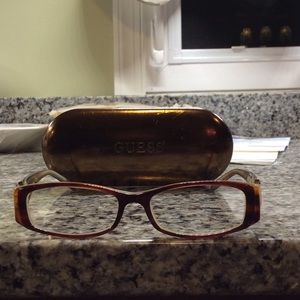 RX Guess eye glasses with case
