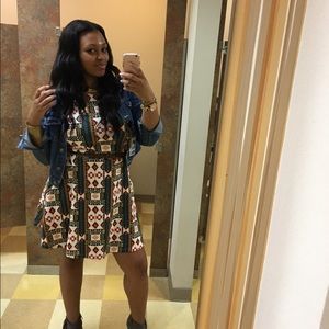 Tribal dress size L h&m