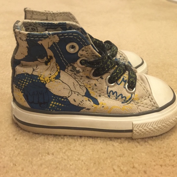 Infant size 4 Batman Converse sneakers!