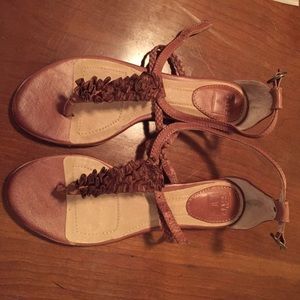 Frye Leather Sandals Laurel Flower 7.5 NWT