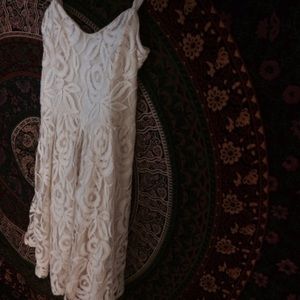 White/cream lace dress