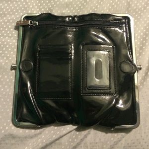 Hobo- Lauren Wallet (Patent Black)