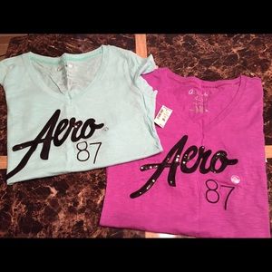 Aeropostale v-neck t-shirts