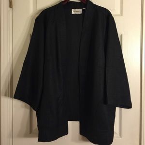 Black linen look jacket