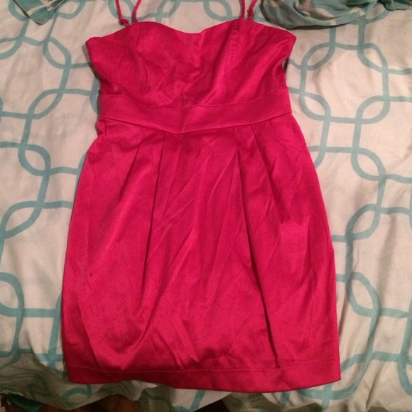 Hot pink dress