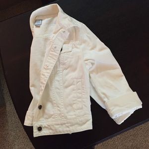 White jean jacket