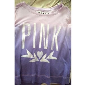 Victoria's Secret PINK Ombre Crew Neck Sweater