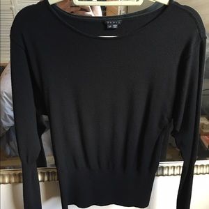 Theory black sweater top