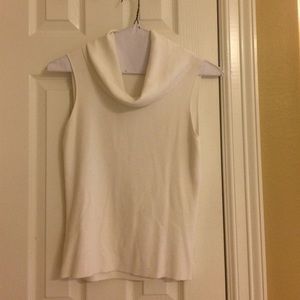 Sleeveless cowl neck sweater