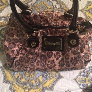 Betseyville sequin Leopard purse
