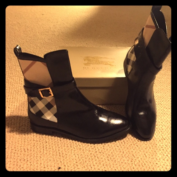 Fashion Burberry Ankle Boots 26 cm ~ 9.5 NWT