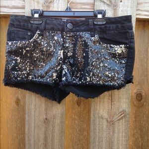 Low Rise Sequin Shorts
